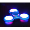 Tri Spinner Spinner Toy LED Light Mão Spinner com híbrido